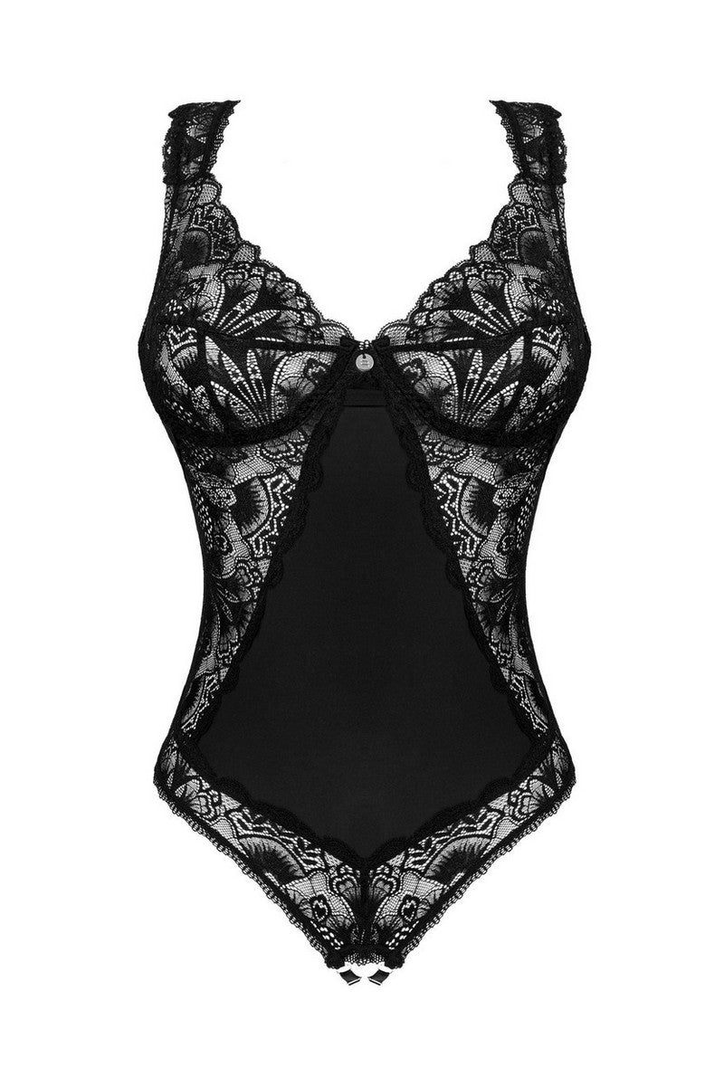 Боди с кружевным лифом Donna Dream black