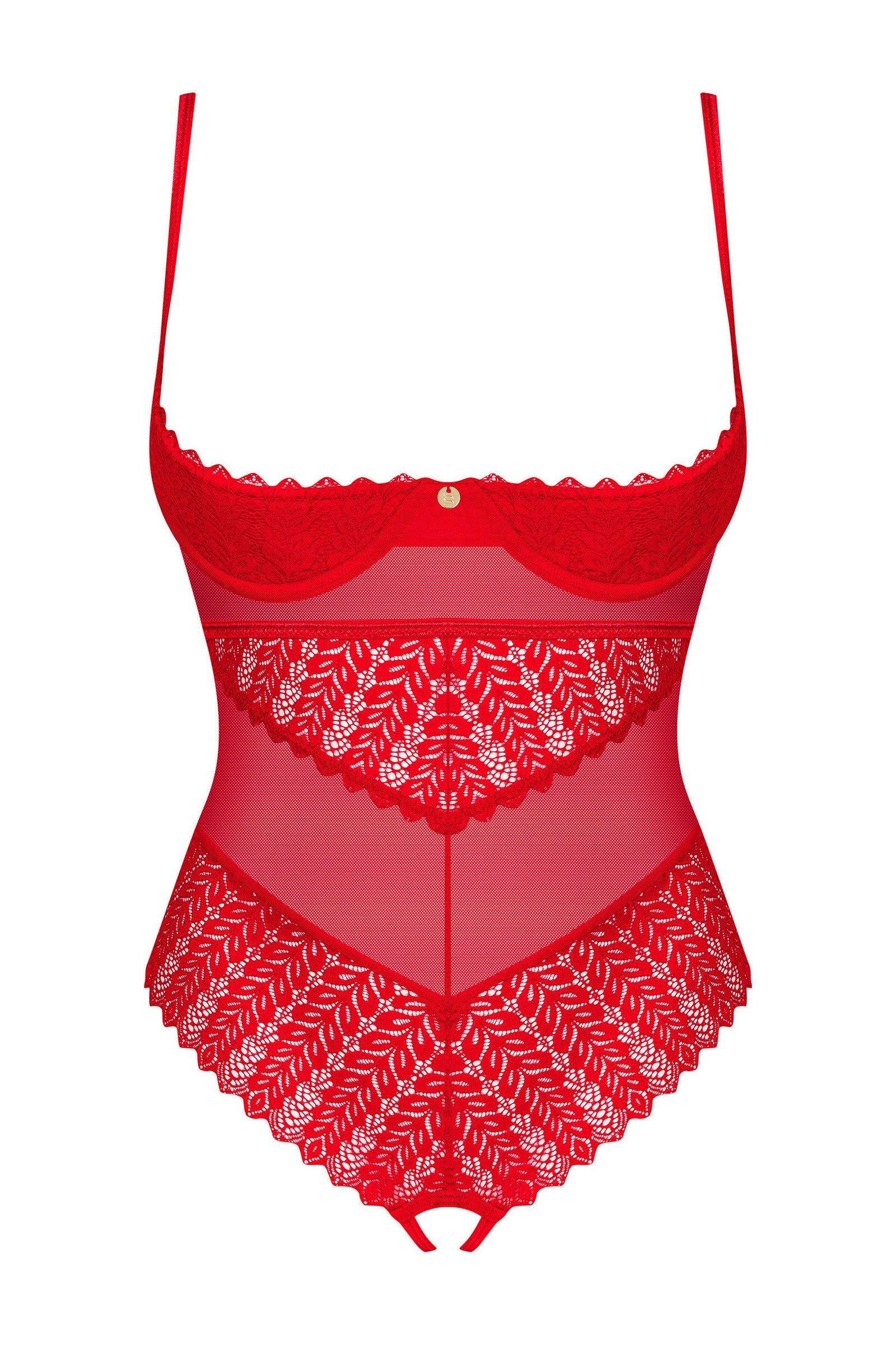 Кружевное боди с открытой грудью Ingridia