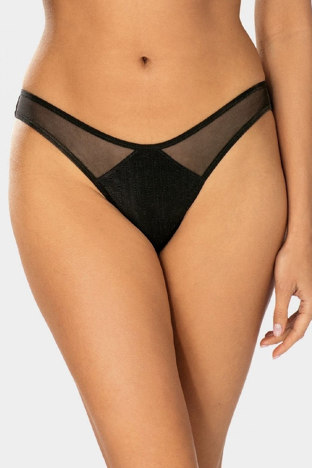 Трусики брифы из сетки Blanche C320 black