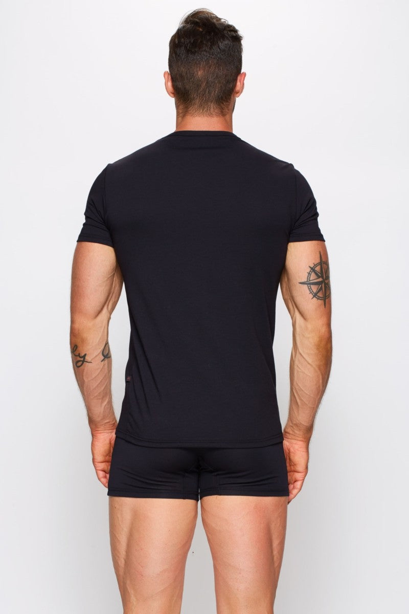 Мужская футболка из хлопка 01/1-82/1 black