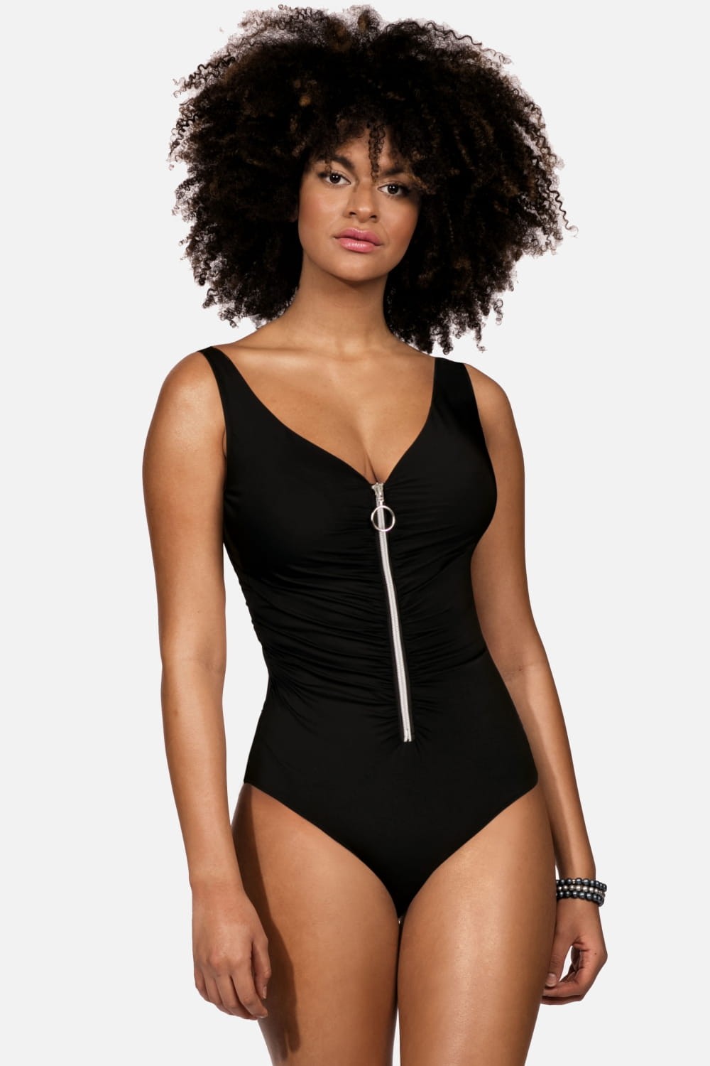 Цельный купальник с молнией F33B/509