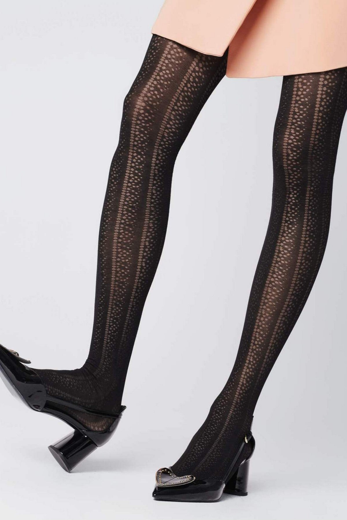 Матовые колготки с узором G5911 Lollo 30d