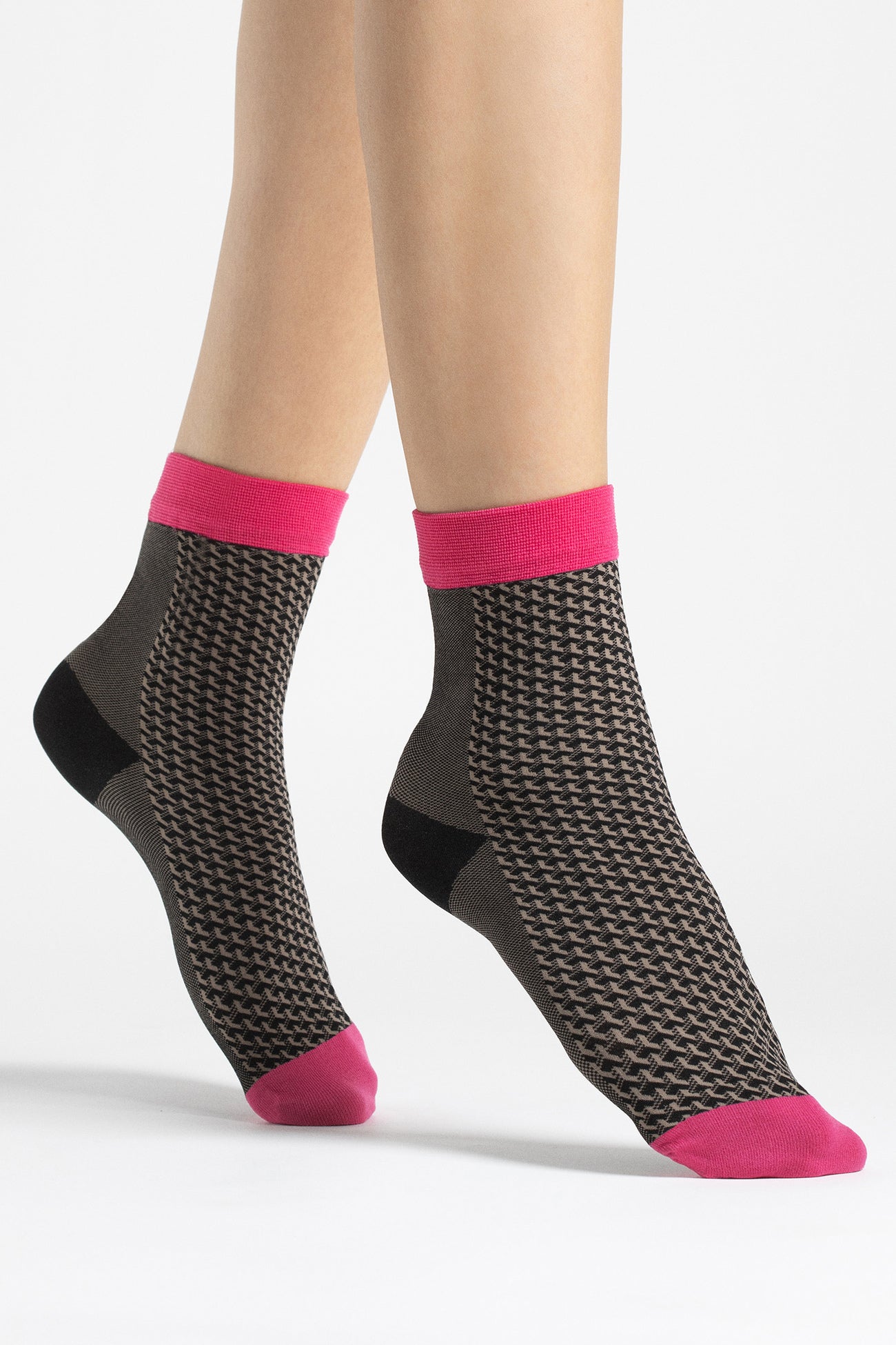 Носки с геометрическим узором Op-Art G1118 40d