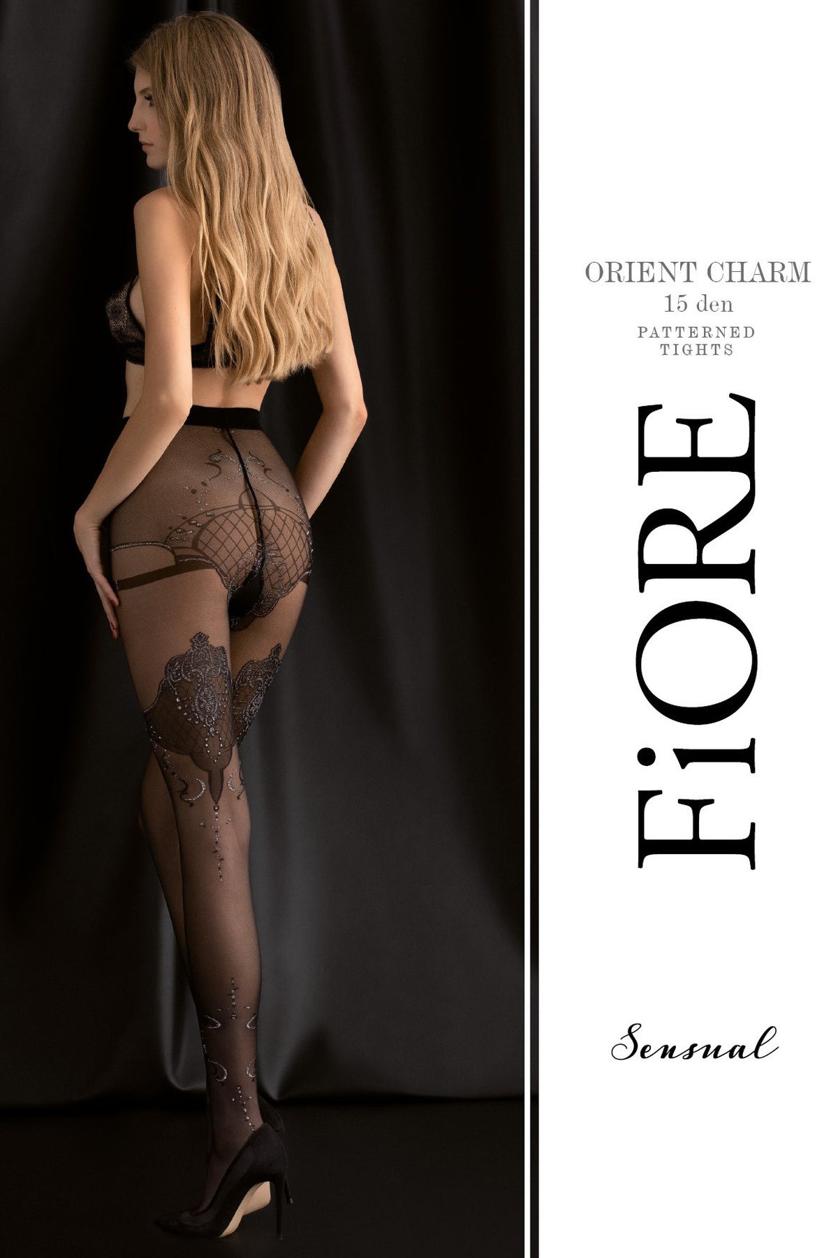 Колготки с блестящим узором Orient Charm O5031 20d