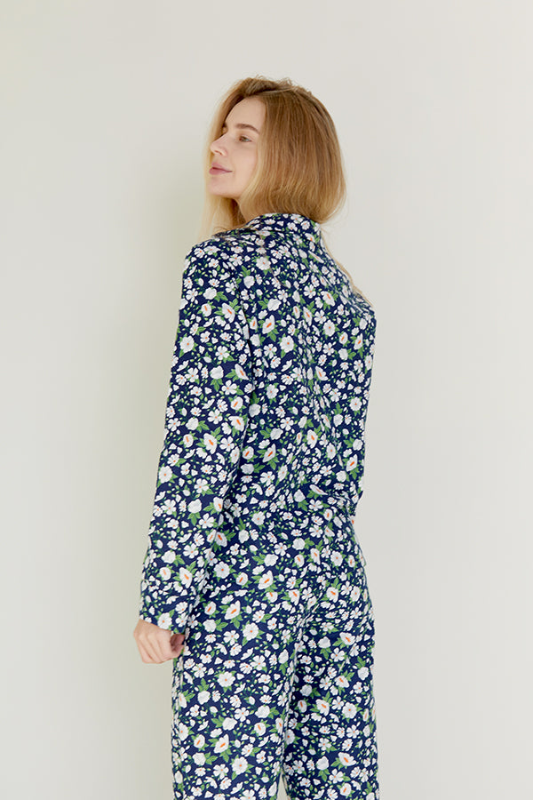 Фланелевая пижама с цветами Chamomile FL0057-53-69