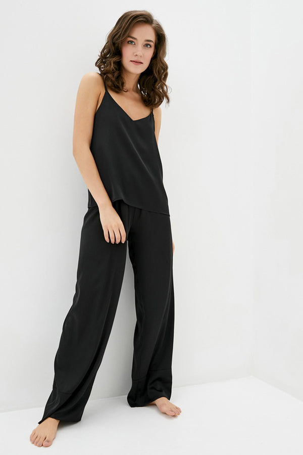 Шелковый комплект для дома с брюками Devil SH0048-16-79