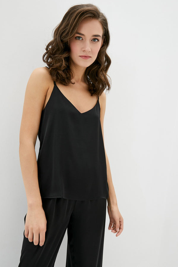 Шелковый комплект для дома с брюками Devil SH0048-16-79