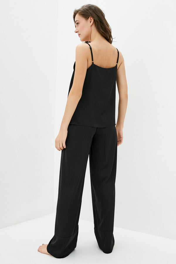 Шелковый комплект для дома с брюками Devil SH0048-16-79