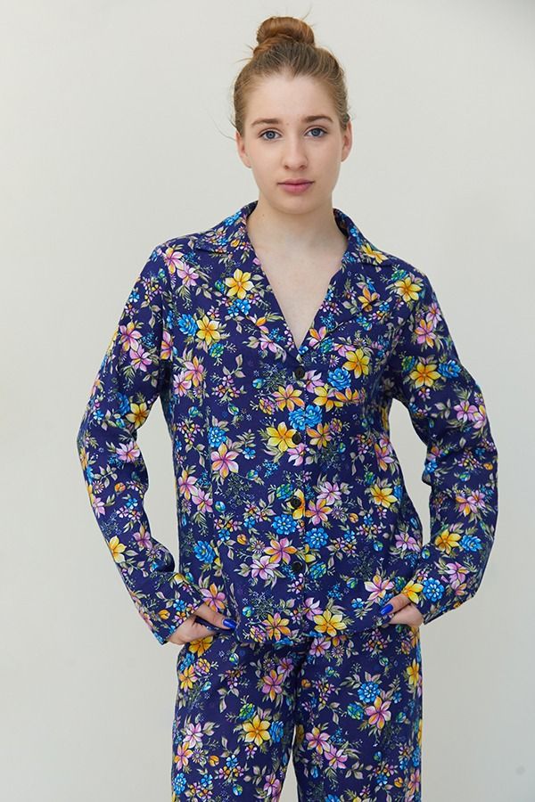 Фланелевая пижама Ester FL0057-22-69 blue