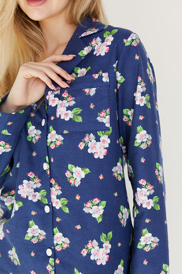 Фланелевая пижама с цветочным принтом Inflorescence FL0057-67-69