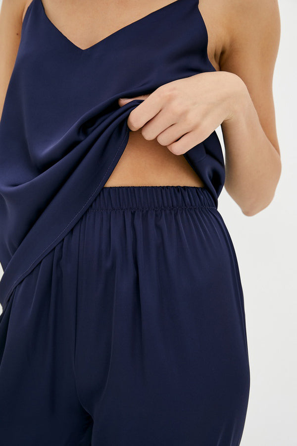 Шелковый комплект для дома с брюками Lake SH0048-14-79