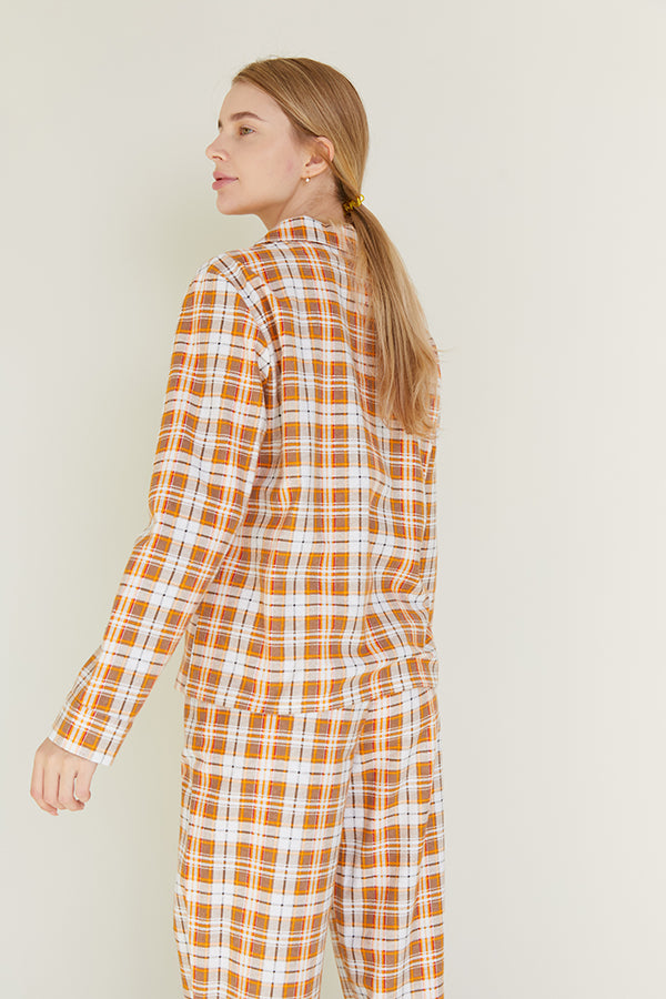 Фланелевая пижама в клетку Pumpkin FL0057-99-69