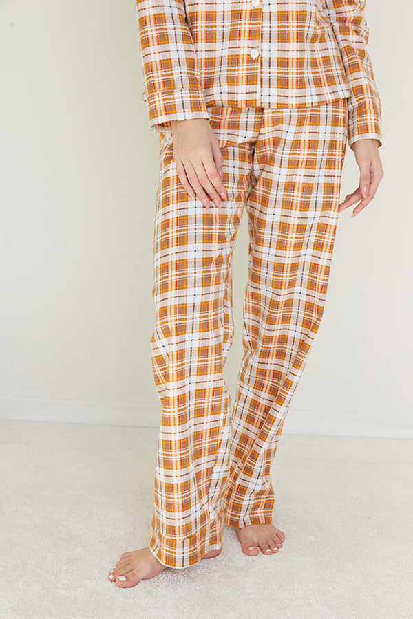 Фланелевая пижама в клетку Pumpkin FL0057-99-69