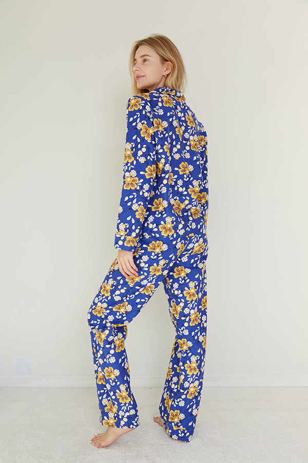 Фланелевая пижама с цветами Romano FL0057-71-69