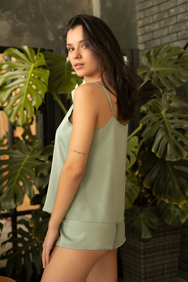 Шелковая пижама с шортами Shalfey SH0011-17-78