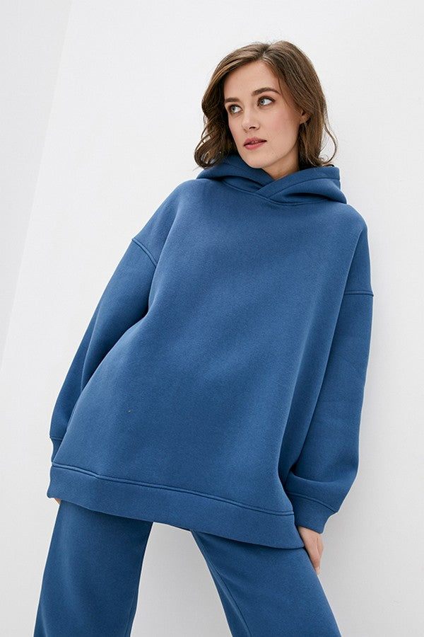 Трикотажное худи на флисе Teal TR0054-06-60