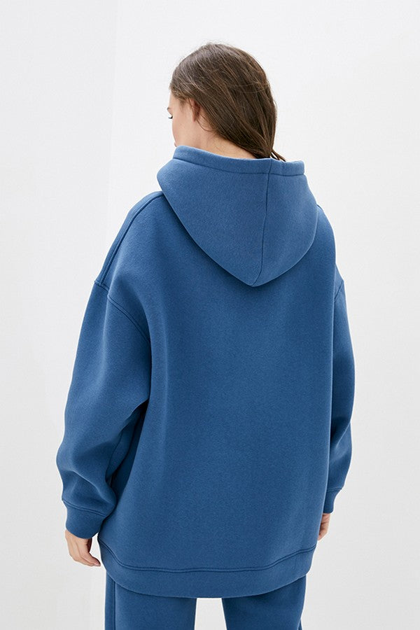 Трикотажное худи на флисе Teal TR0054-06-60