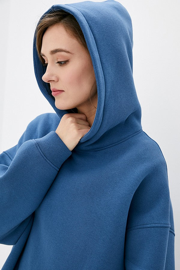 Трикотажное худи на флисе Teal TR0054-06-60