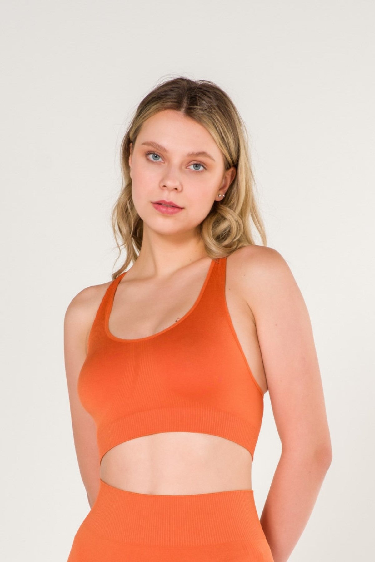 Бесшовный спортивный топ 1610 brick