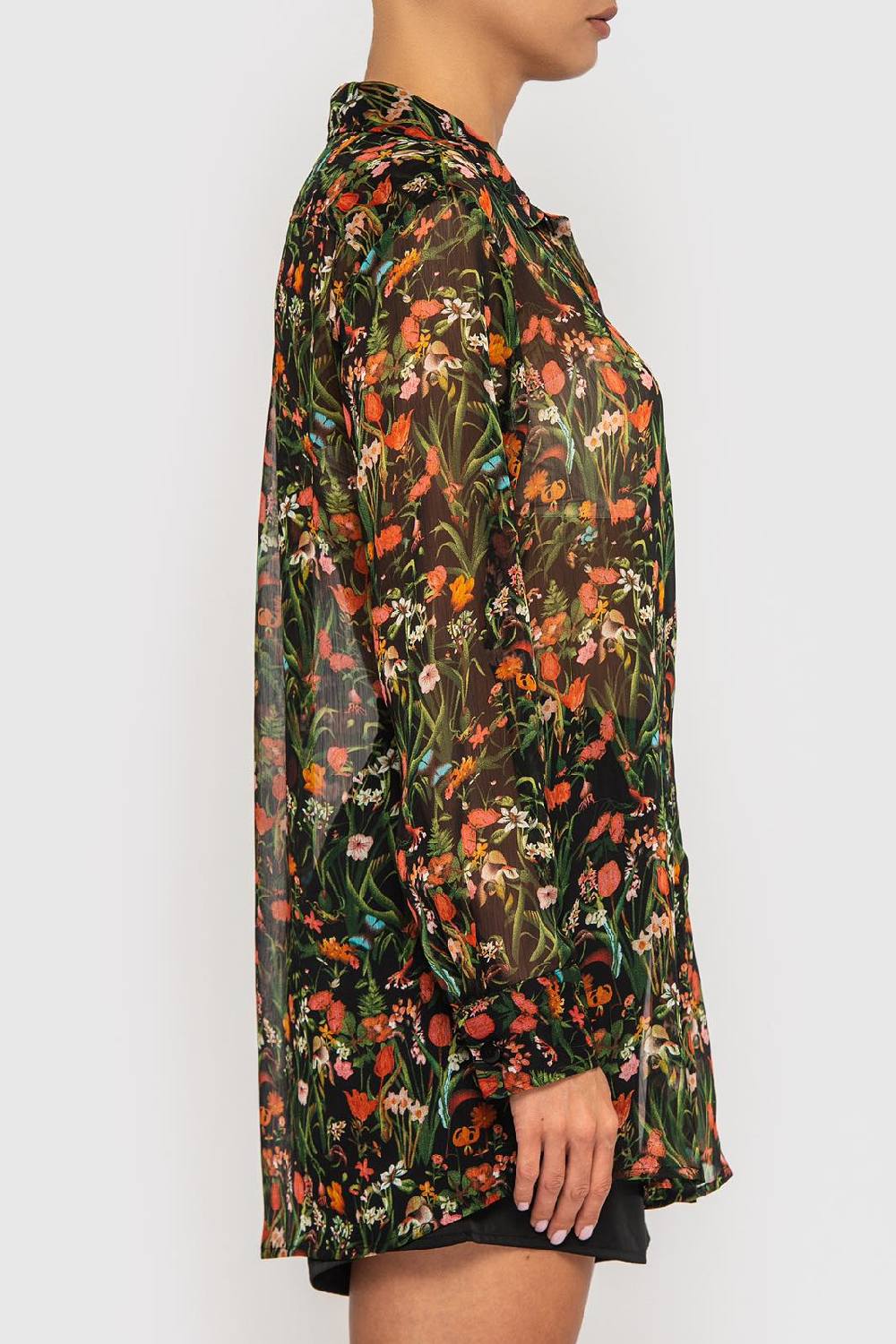 Шифоновая блуза с принтом 21037