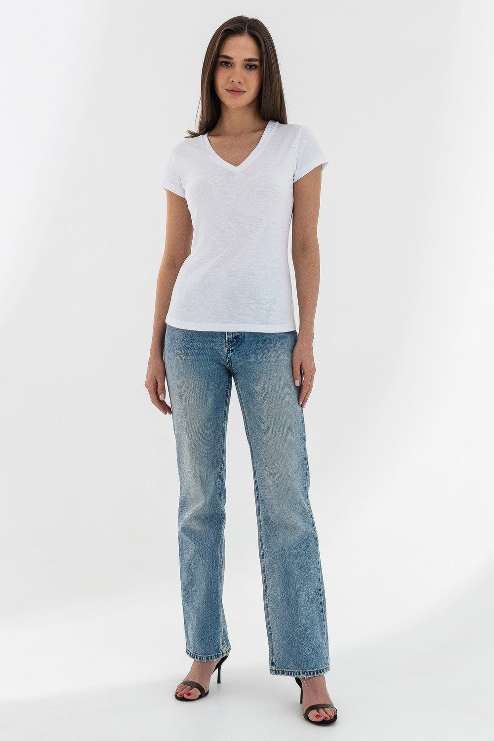 Базовая хлопковая футболка 22015 white