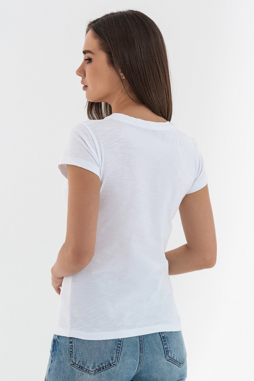 Базовая хлопковая футболка 22015 white