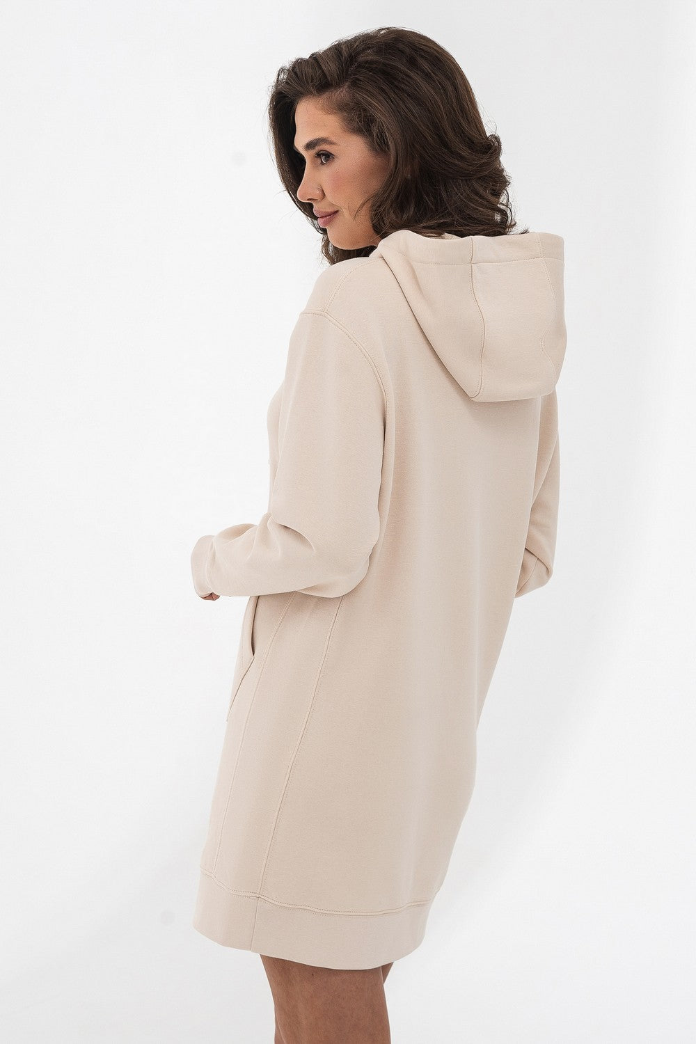 Трикотажна сукня-худі 23029