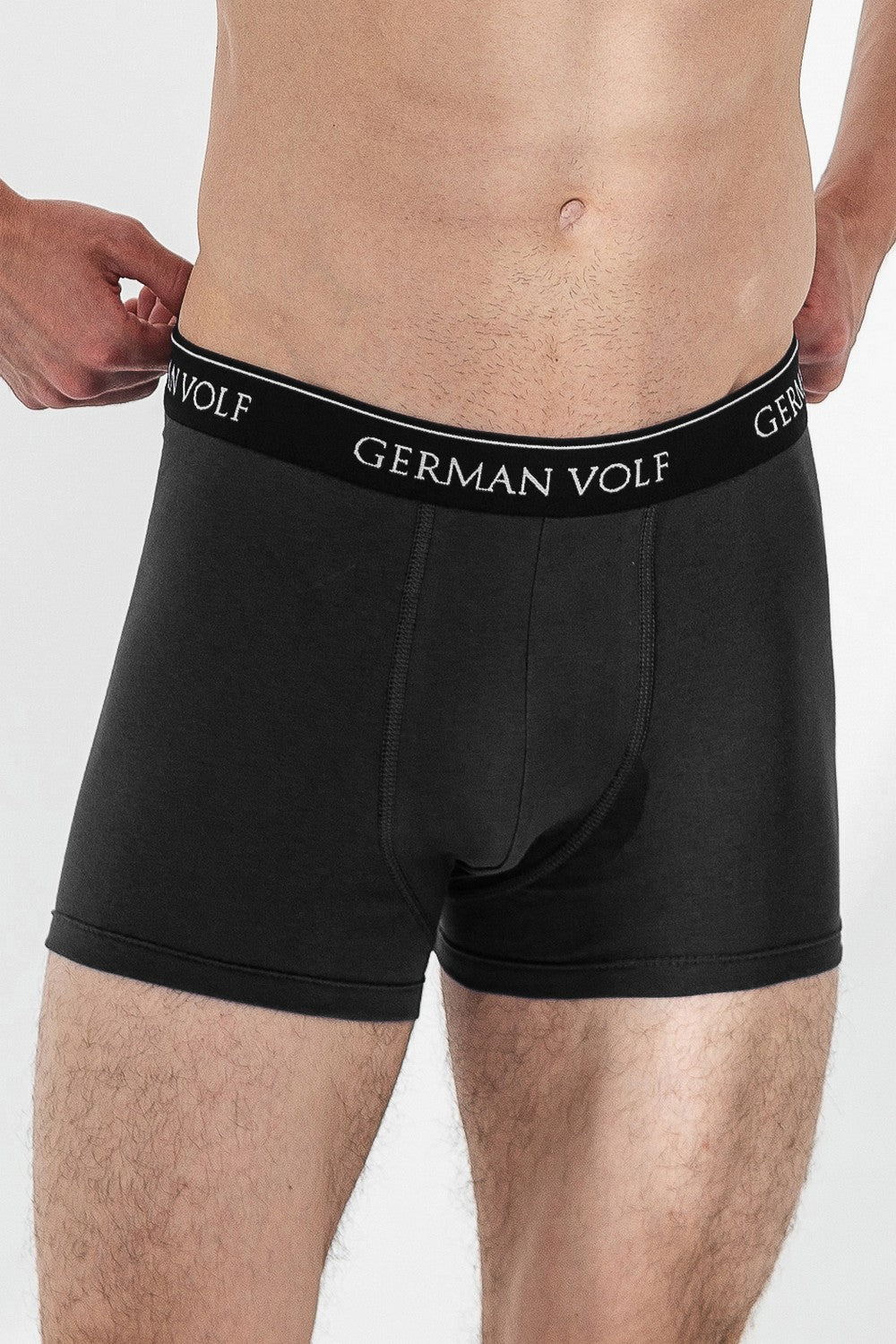 Мужские трусы шорты из хлопка 23055 black