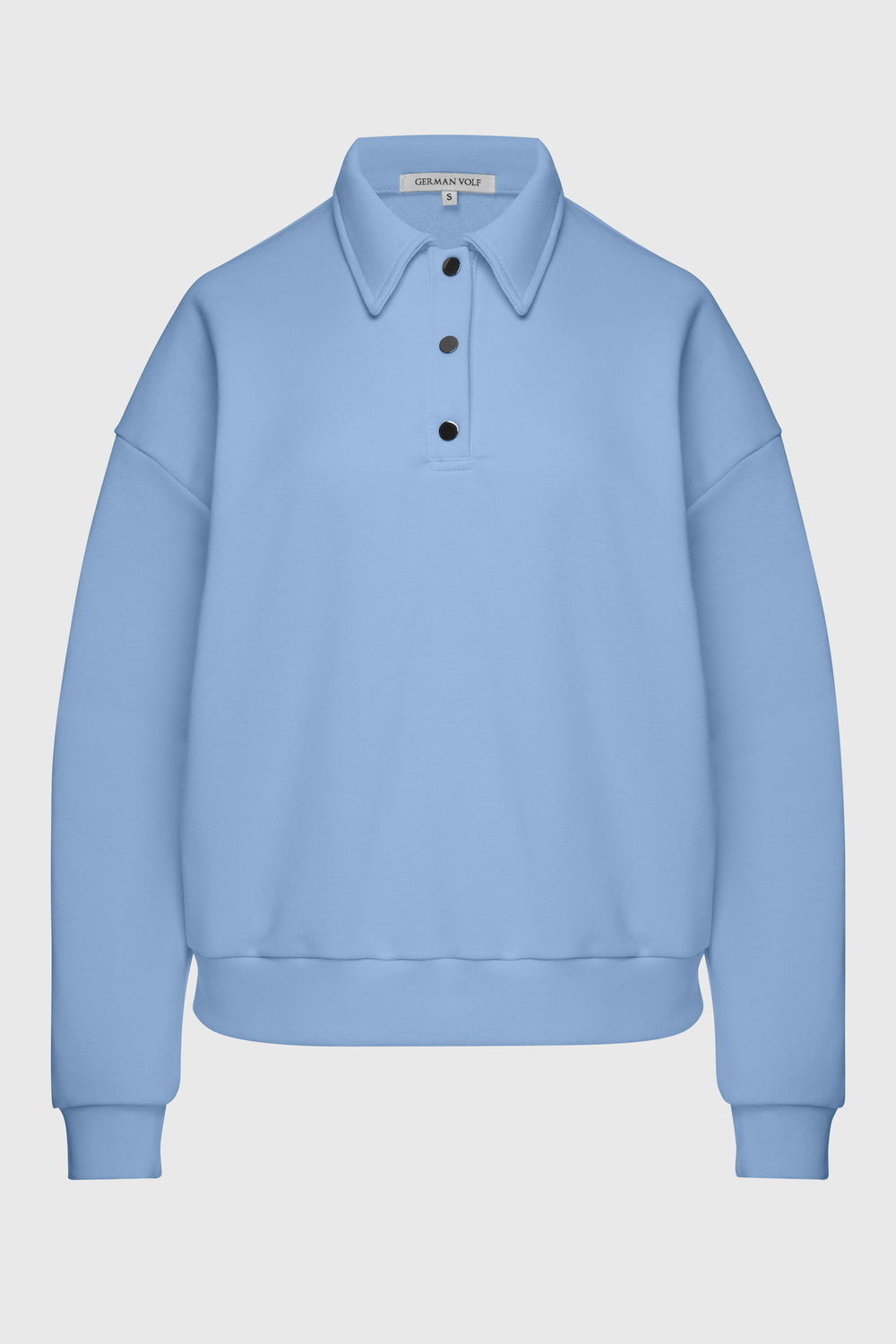 Хлопковый костюм с кнопками 23077 blue