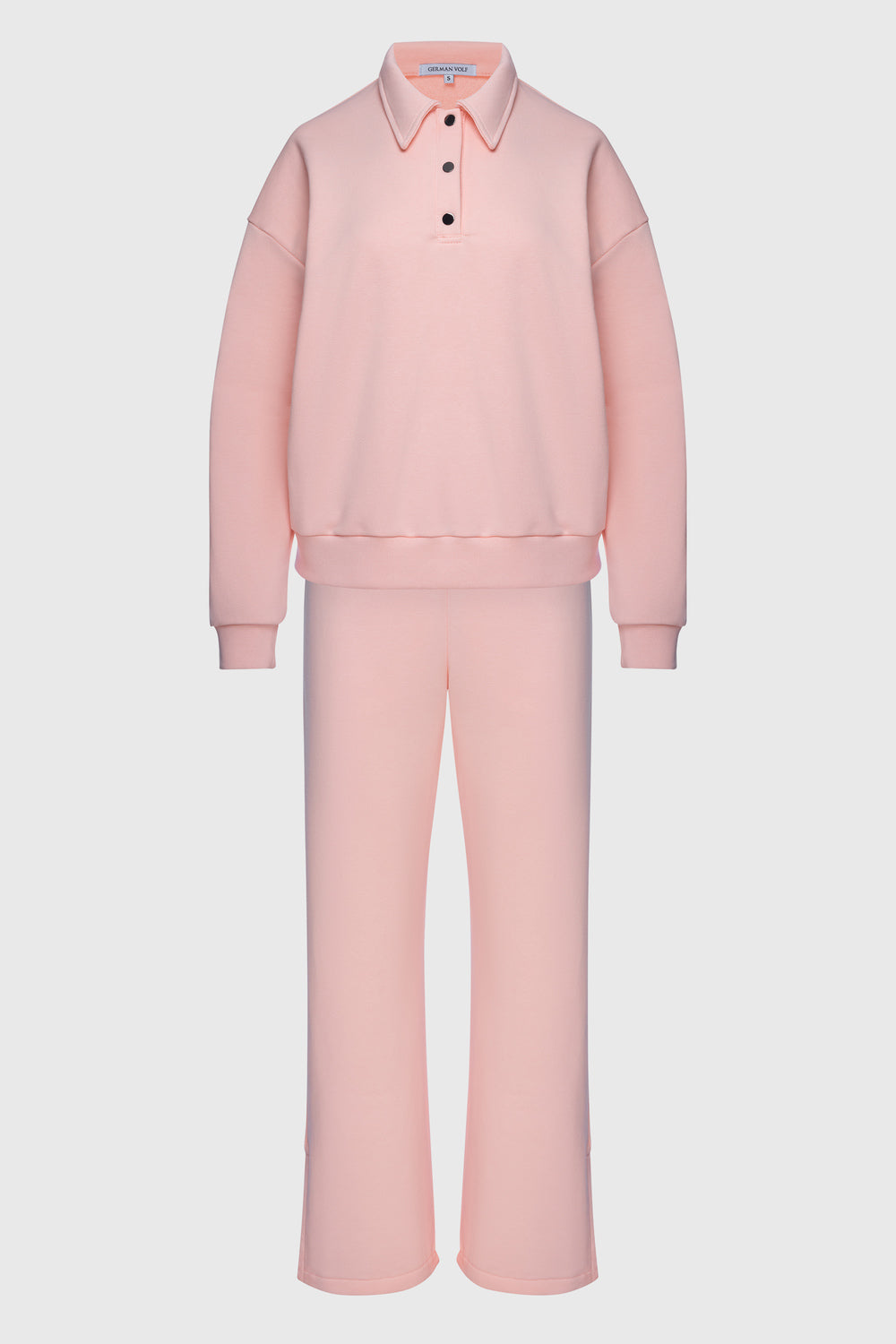 Хлопковый костюм с кнопками 23078 rose quartz