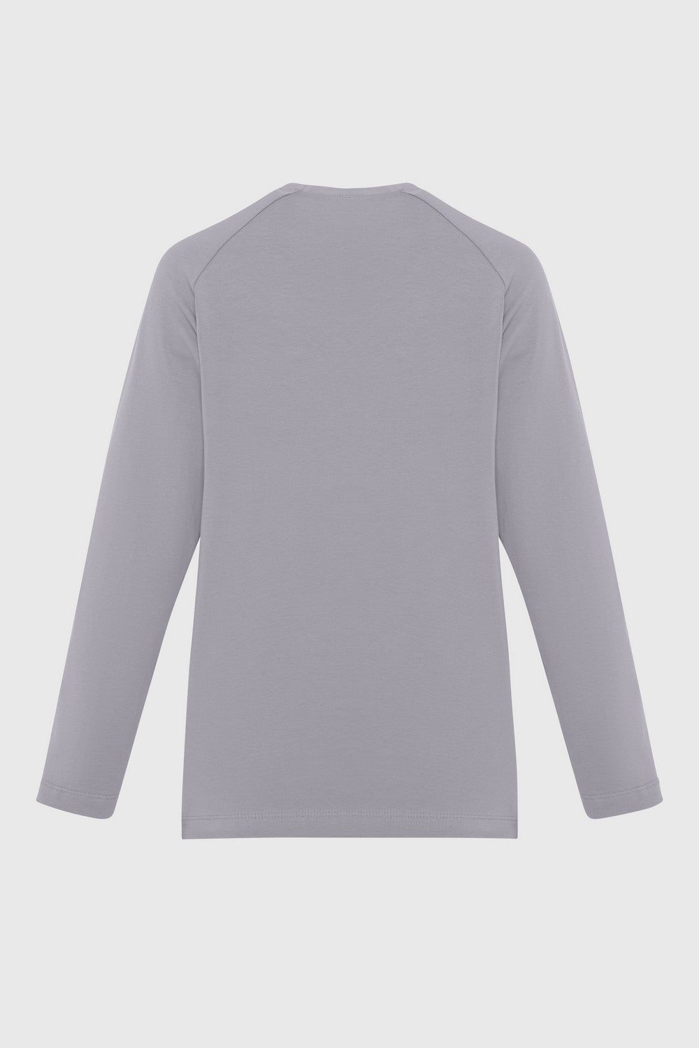 Хлопковый лонгслив 23091 gray