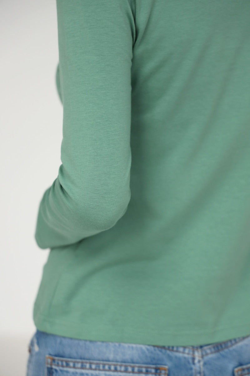 Хлопковый лонгслив 23129 green