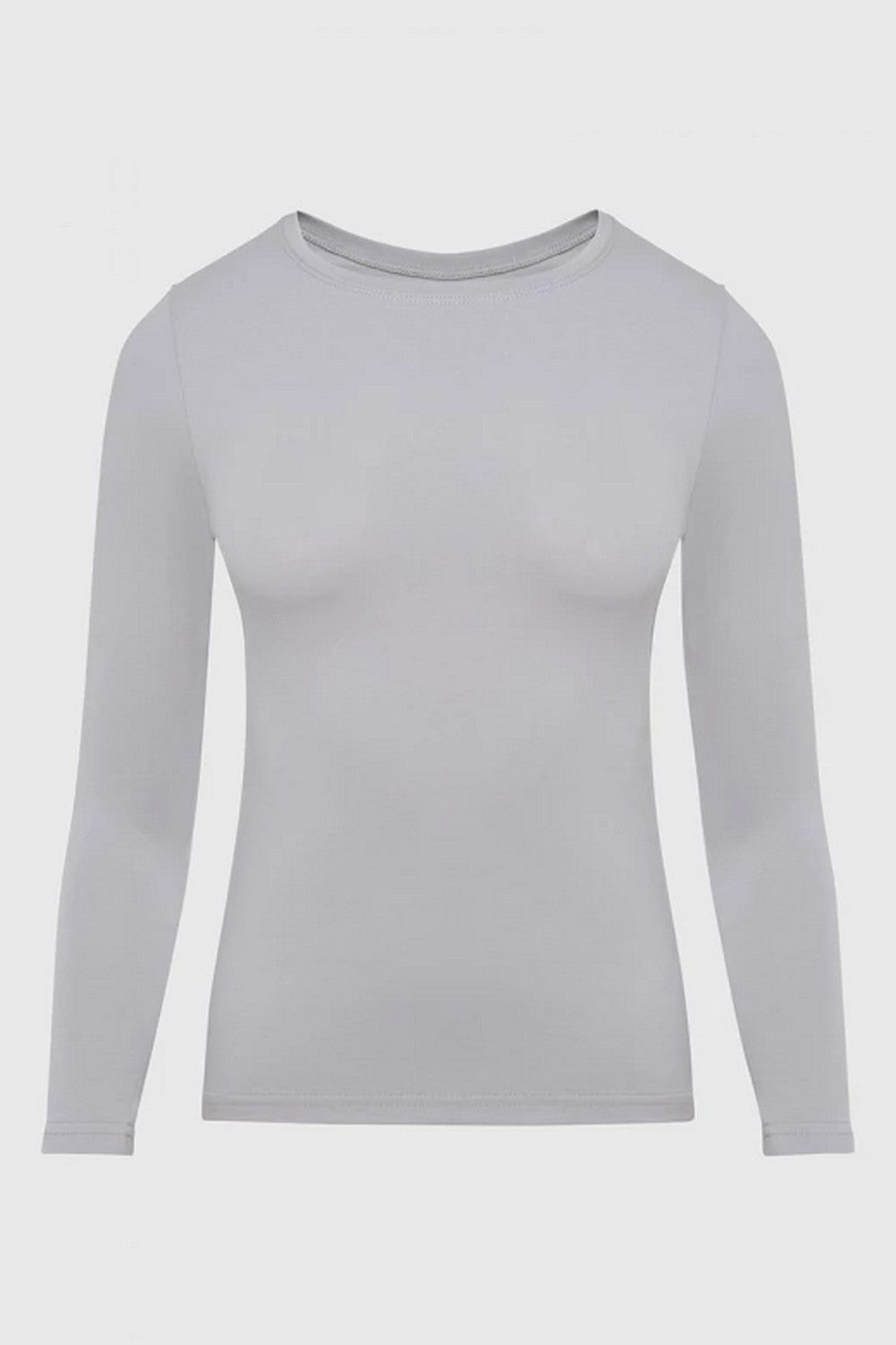 Хлопковый лонгслив 23131 gray