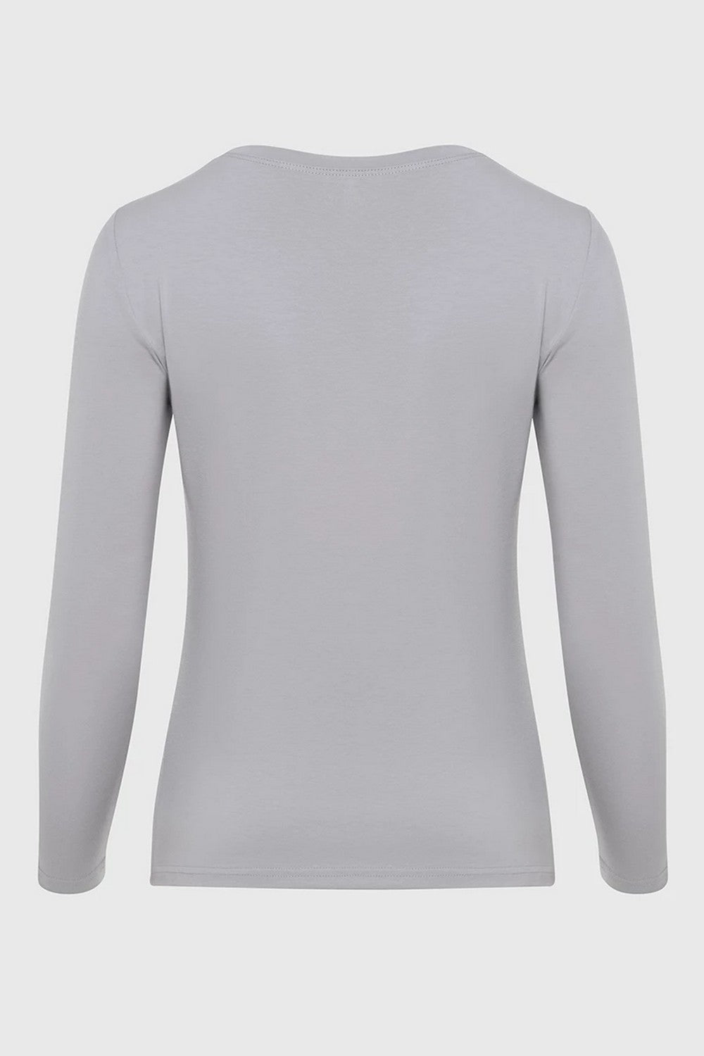 Хлопковый лонгслив 23131 gray