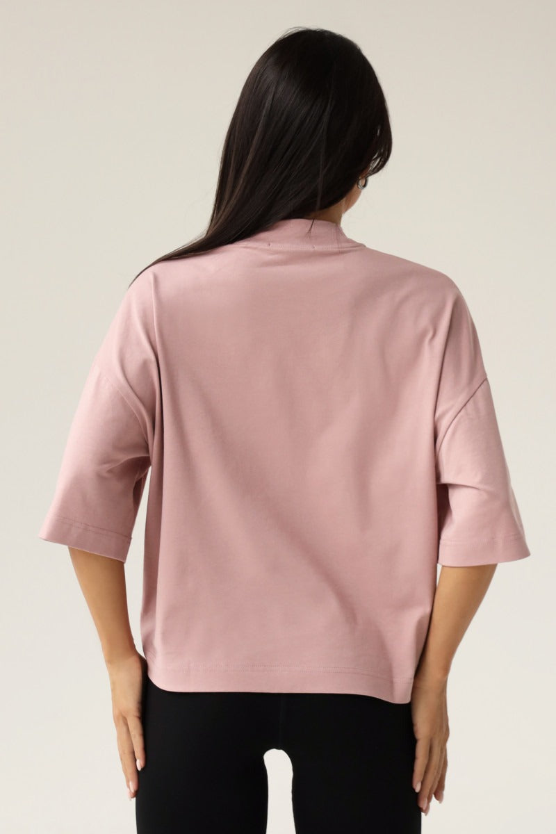 Футболка оверсайз из хлопка 23164 rose