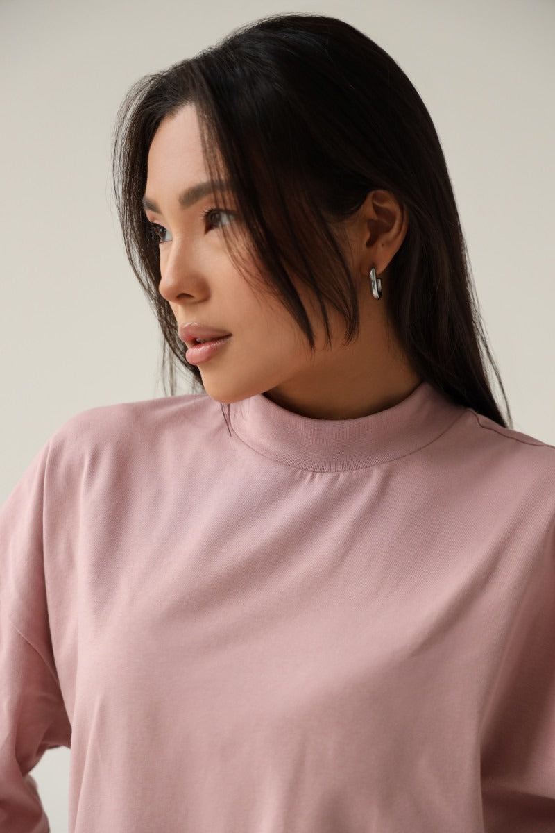 Футболка оверсайз из хлопка 23164 rose