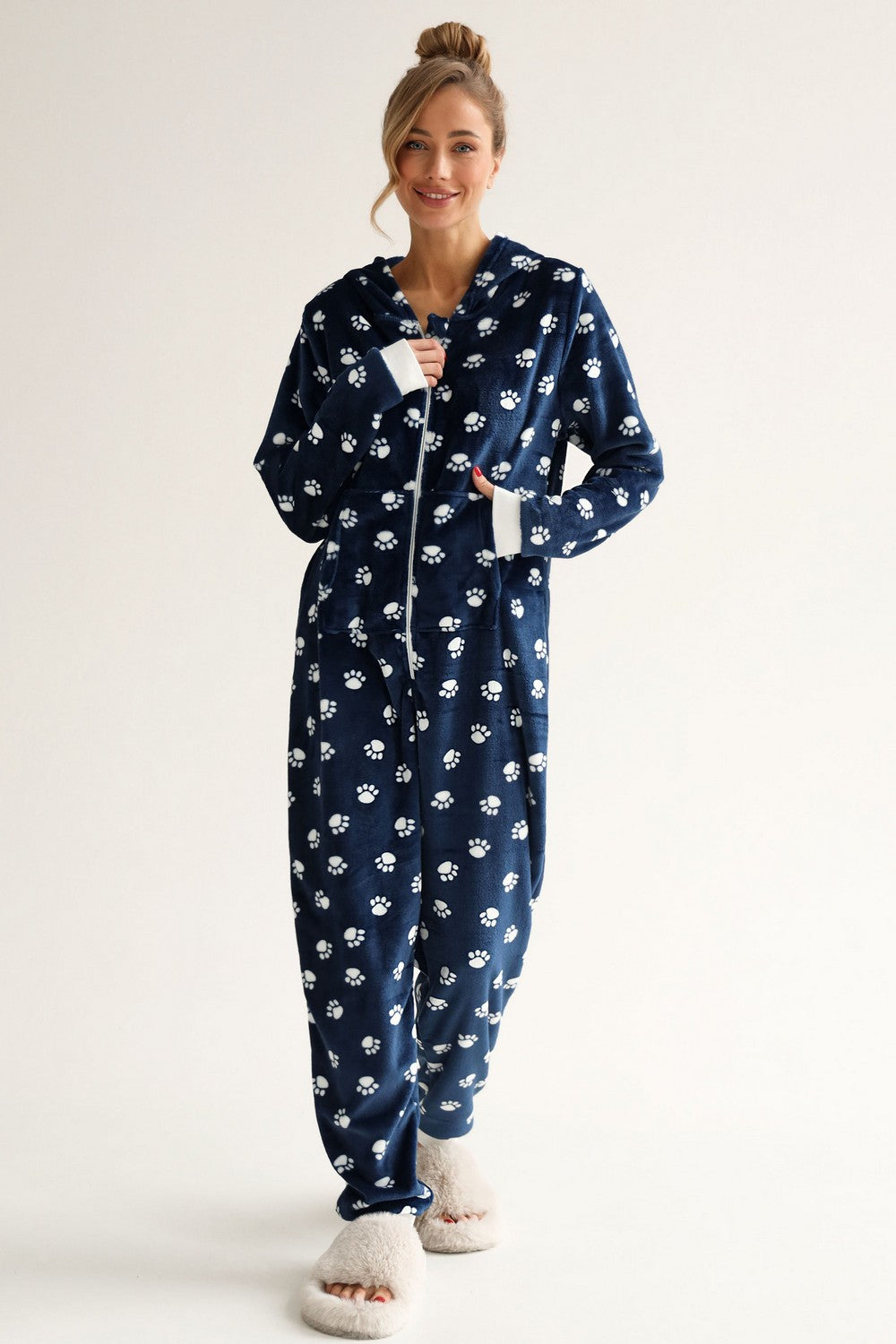 Плюшевый комбинезон для дома 23176 blue