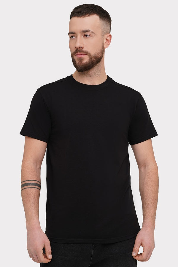 Мужская футболка из хлопка 24009 black