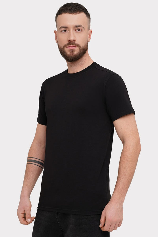 Чоловіча футболка з бавовни 24009 black