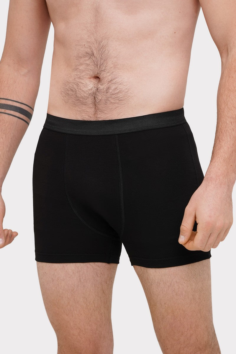 Мужские трусы шорты из хлопка 24010 black