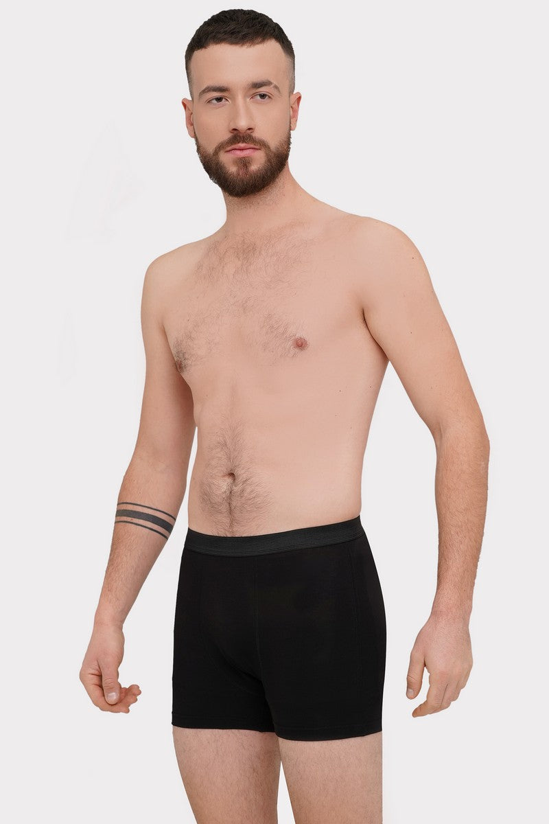 Мужские трусы шорты из хлопка 24010 black