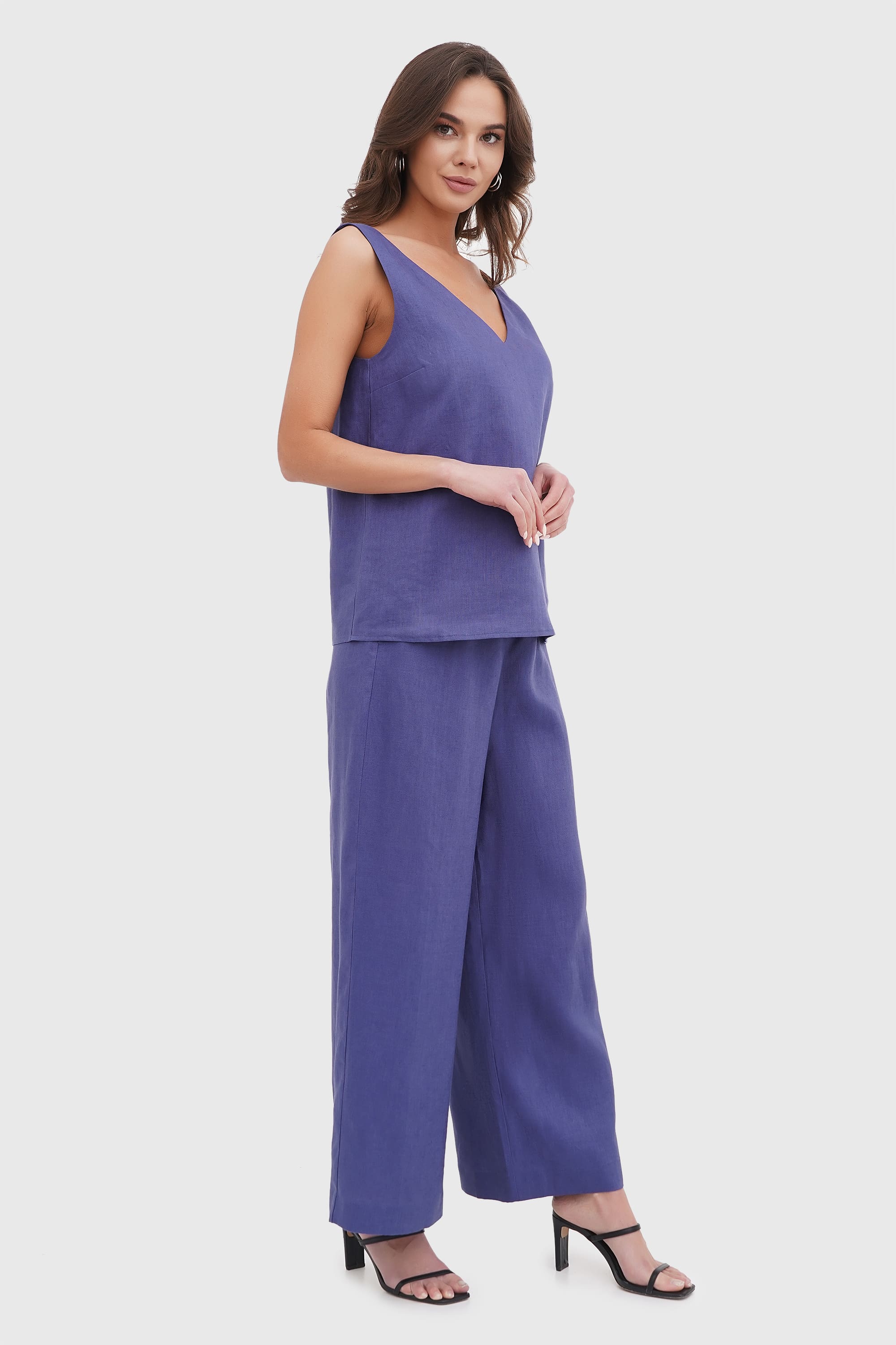 Льняной комплект 2810 blue