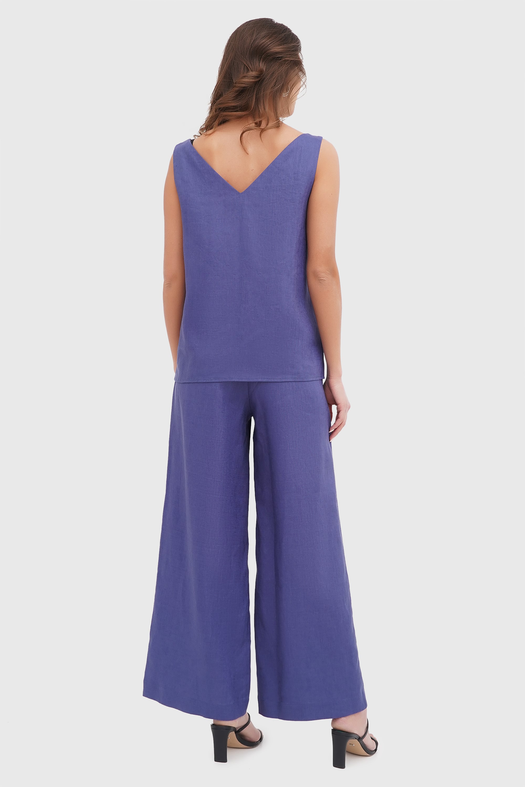 Лляний комплект 2810 blue