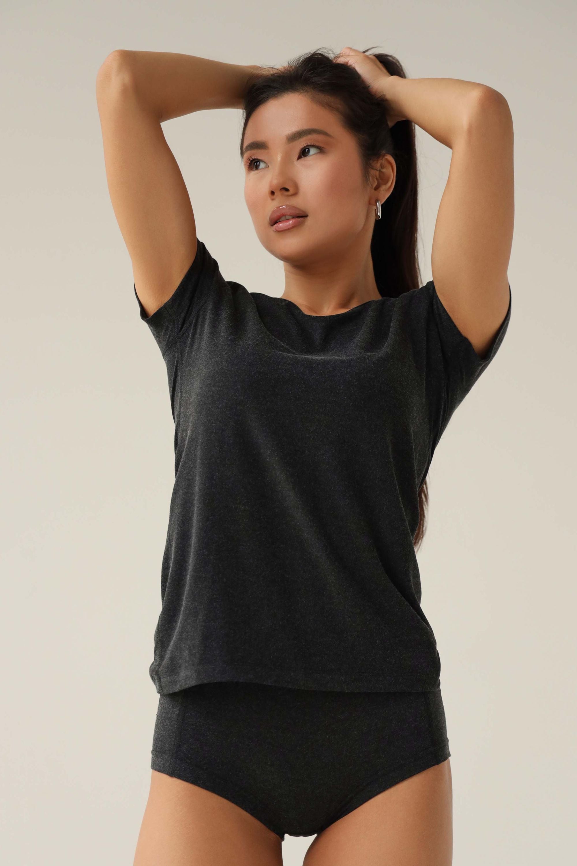 Термофутболка из вискозы 23171 dark gray