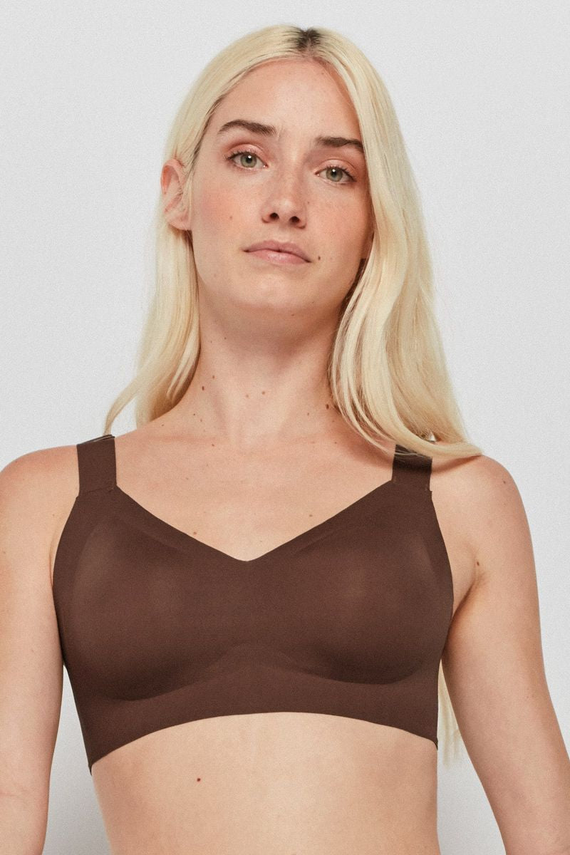 Бюстгальтер без косточек 10010T chocolate