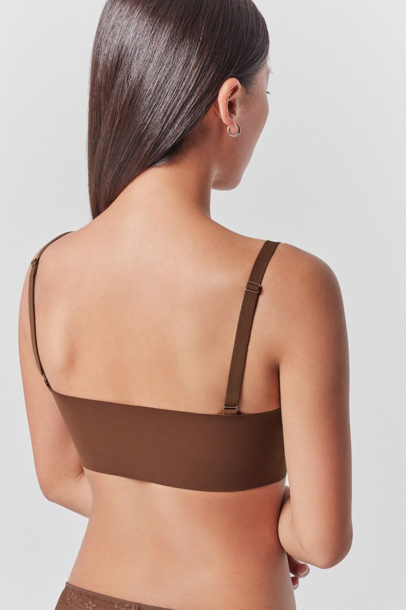 Бюстгальтер без косточек 10012T chocolate