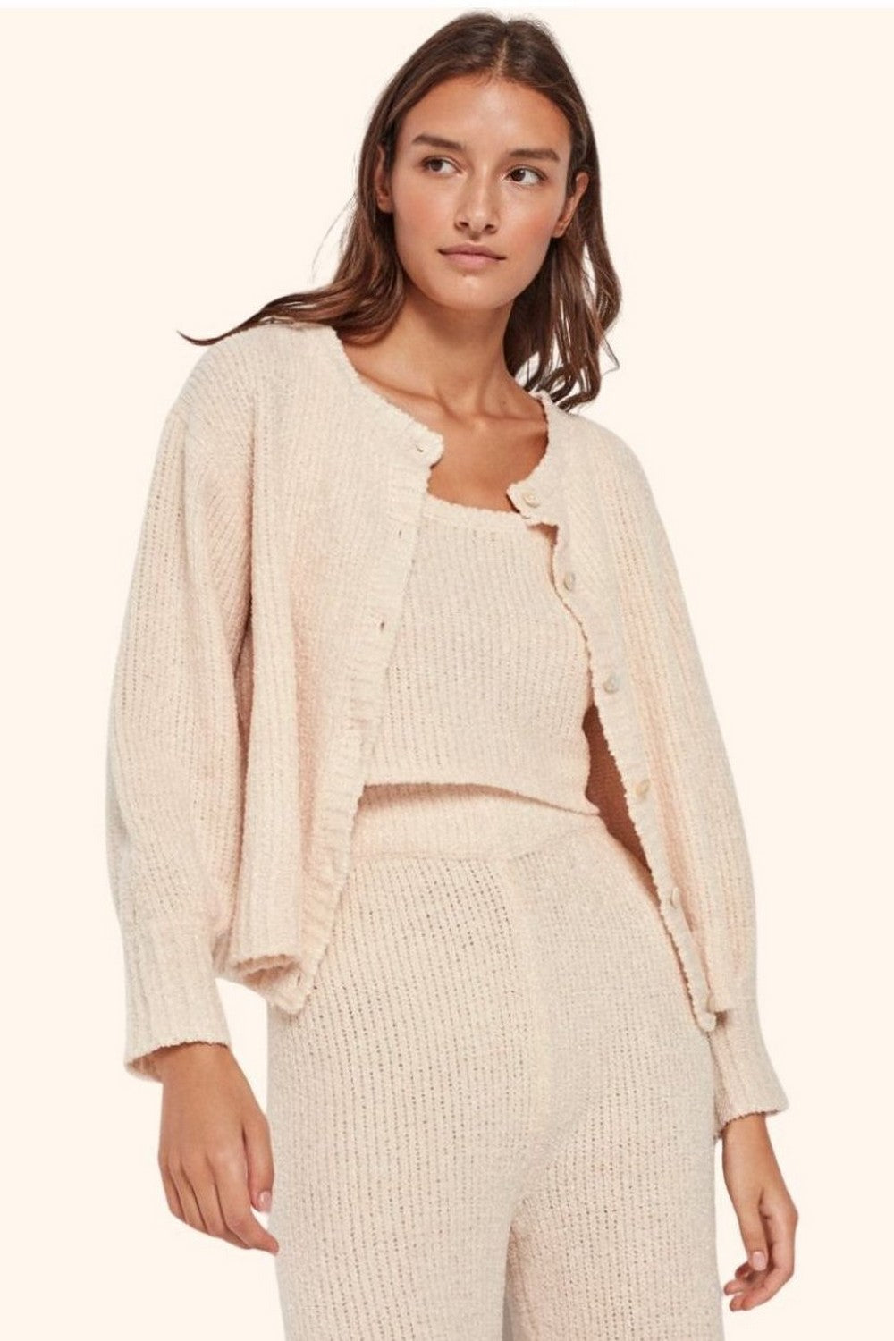 Вязаный кардиган для дома 3/1964 beige