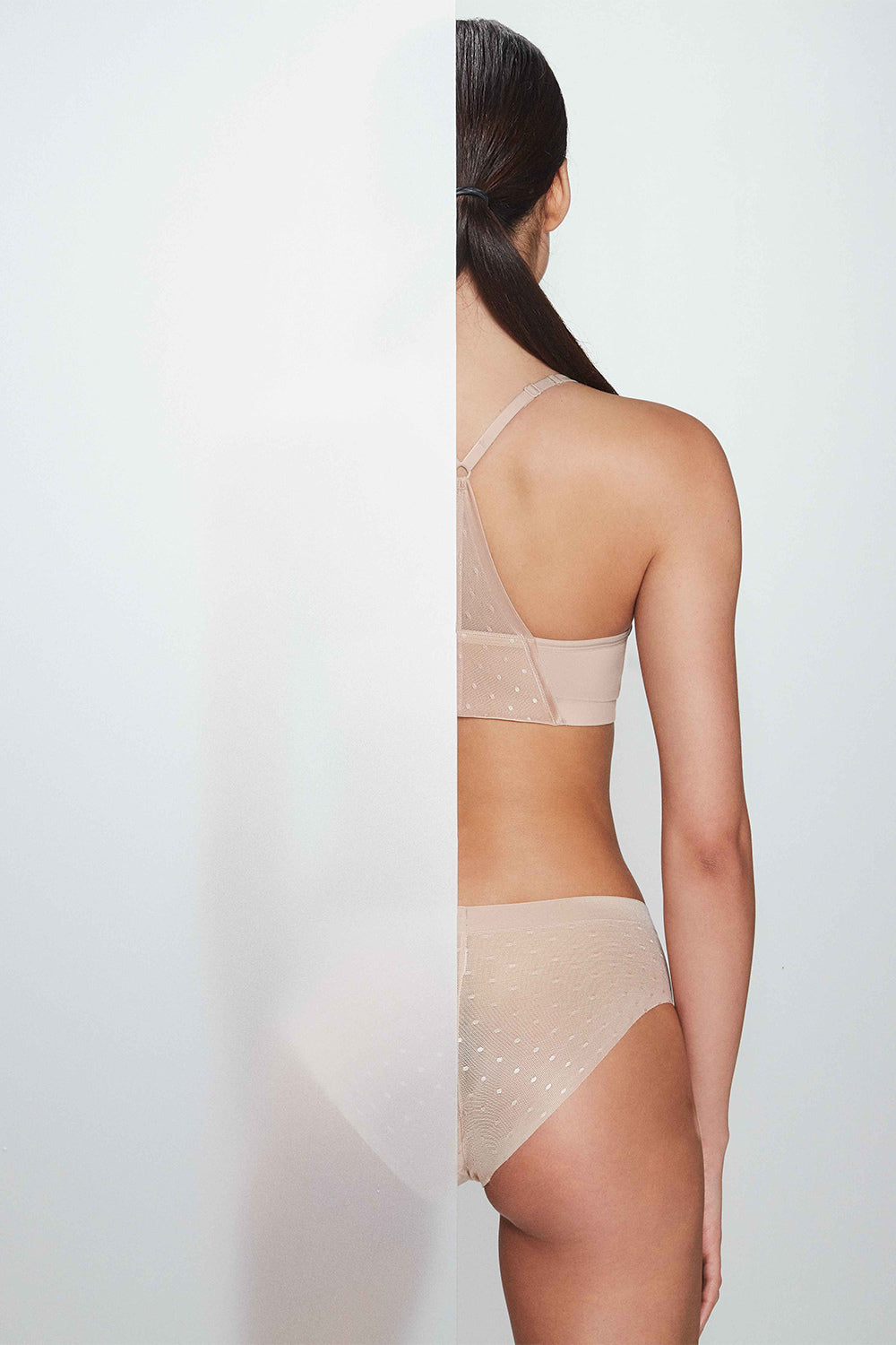 Трусики слип из микросетки 455 beige