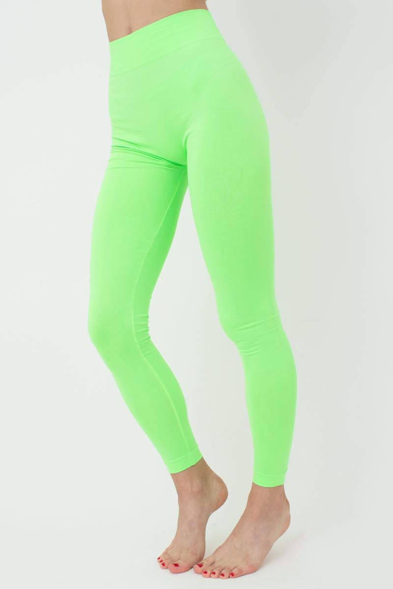 Бесшовные леггинсы из микрофибры 1005298 Leggings Model 2 green neon