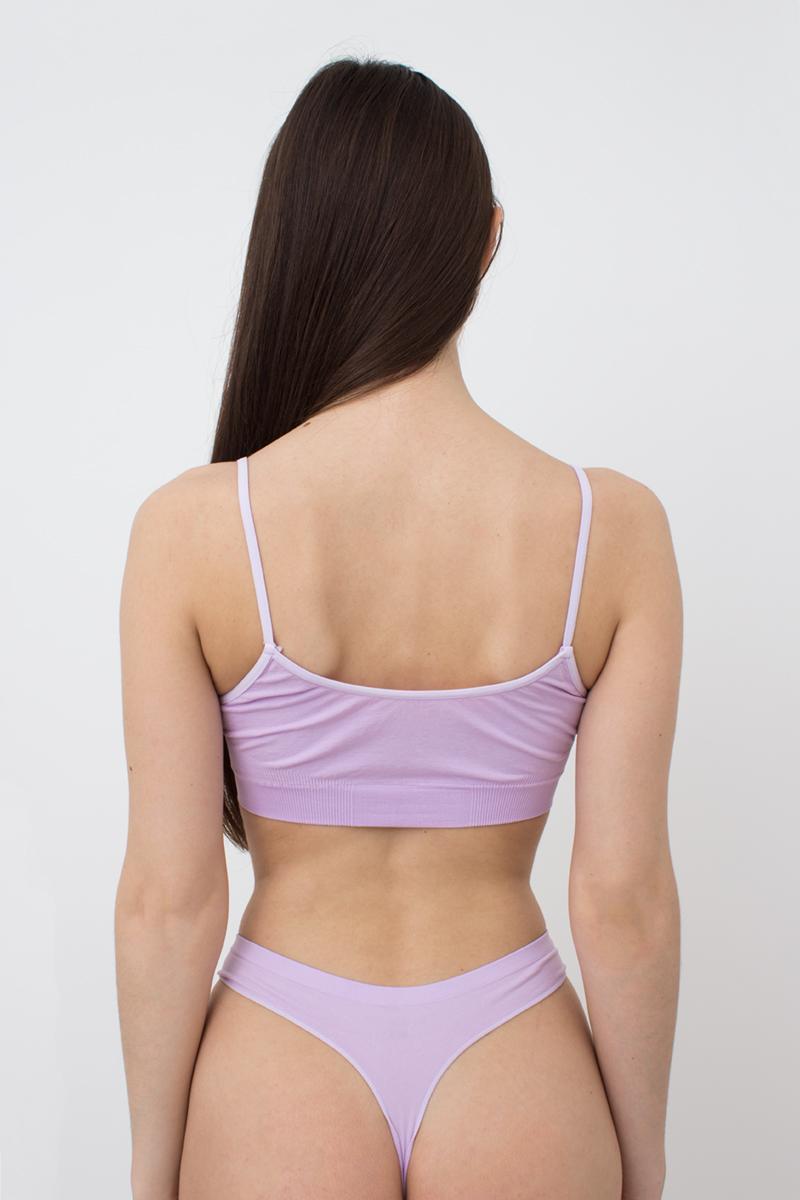 Бесшовный бра-топ на тонких бретелях 1009619 Cami Top orchid bloom